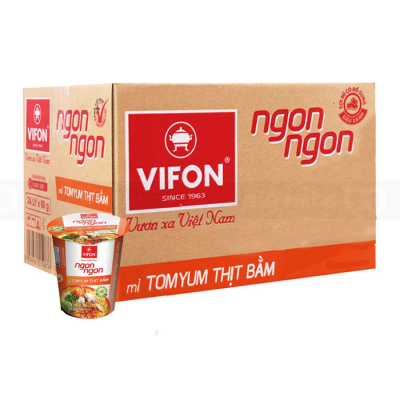 Wholesale Vifon Ngon Ngon Tom Yum 60g x 24 Cups (Halal)