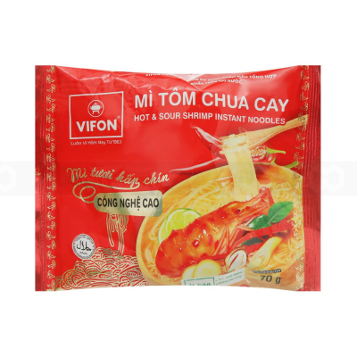 Wholesale Vifon Sour and Spicy Suan Tang Flavour Instant Noodle 80g x 20 Bags