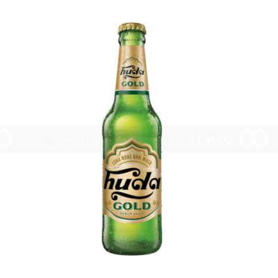 Wholesale Huda Gold Beer 4.7% ABV 330ml Glass Bottles x 24 Bottles 