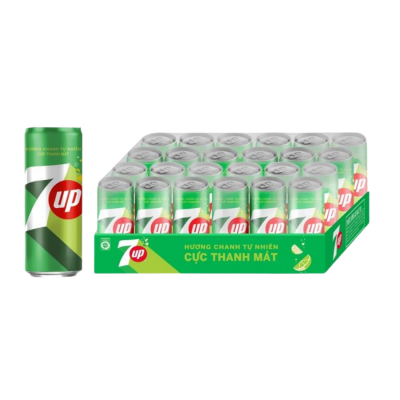 7UP Lime Can 320ml x 24 Cans