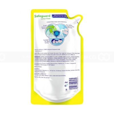 Wholesale Safeguard Lemon Fresh Body Wash Refill 620ml x 6 bags