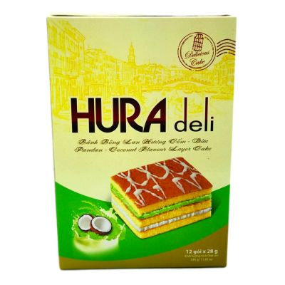 Hura Deli Green Rice & Coconut Layer Cake 336g x 10 Boxes