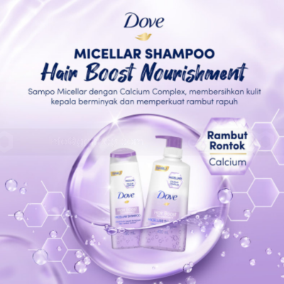 Wholesale Dove Shampoo Micellar Hair Boost 190ml x 24 pcs