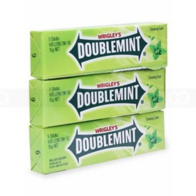 Wrigley's Doublemint Gum 13.5G 5 Sticks x 20 Bars x 60 Boxes