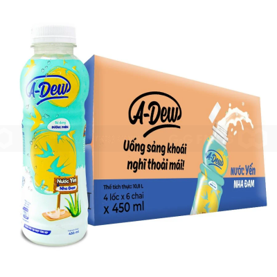 A-Dew Bird’s Nest Drink With Aloe Vera Pulp 450ml x 24 Bottles
