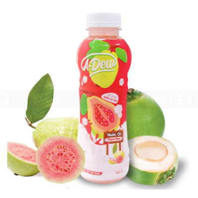 A-Dew Guava Juice Drink With Jelly Coconut 450ml x 24 Bottles