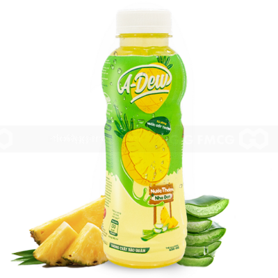 A-DEW Pineapple Aloe vera drink 360ml x 24 Bottles