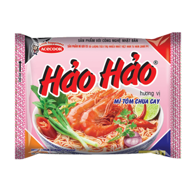 Ace Hao Hao Hot Sour Shrimp 75g x 30 Bag (Halal)