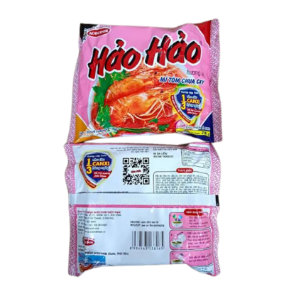 Ace Hao Hao Hot Sour Shrimp 75g x 30 Bags (Halal)