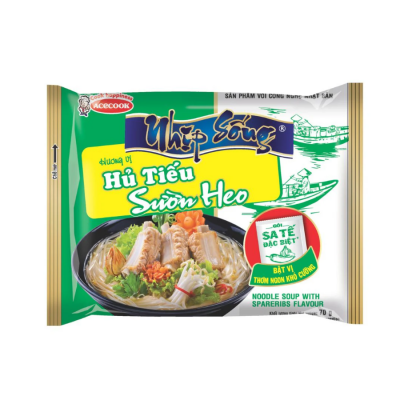 Acecook Clear Rice Noodle Soup Pork Ribs 70g x 30 Bags
