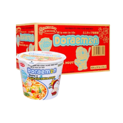 Acecook Doraemon Oyster & Cheese 53g x 12 Cups