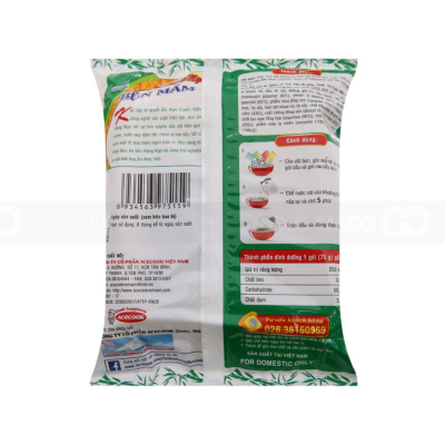 Wholesale Acecook Hang Nga Instant Rice Vermicelli With Fermented Fish & Shrimp 75g x 30 Bags