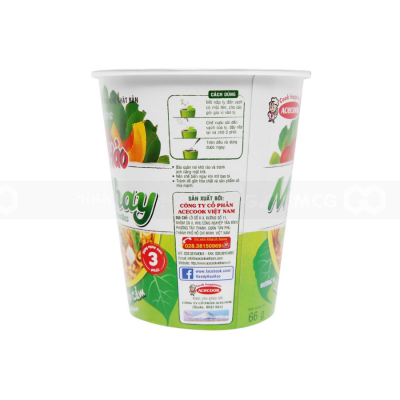 Wholesale Acecook Hao Hao Handy Vegetarian 66g x 24 Cups