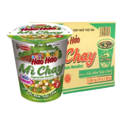 Acecook Hao Hao Handy Vegetarian 66g x 24 Cups