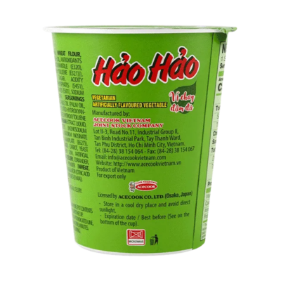 Acecook Hao Hao Handy Vegetarian 66g x 24 Cups