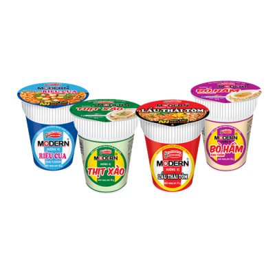 Acecook Modern Fried Meat Instant Noodle 65g x 24 Cups