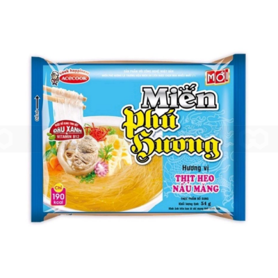 Wholesale Acecook Phu Huong Instant Vermicelli Bamboo Shoots 55g x 24 Bags