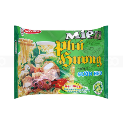 Wholesale Acecook Phu Huong Instant Vermicelli Pork Ribs 55g x 24 Bags