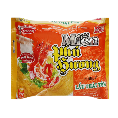 Acecook Phu Huong Instant Vermicelli Thai Hotpot 60g x 24 Bags