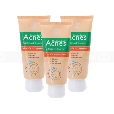 Acnes Medicated Vitamin Cleanser Creamy Wash 50g