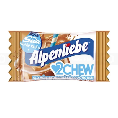 Alpenliebe 2 Chew Black Sugar Milk Tea 220.5g x 24 Bags