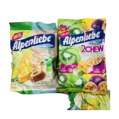 Alpenliebe 2 Chew Grapes 73.5g ( 3 Sticks X 24.5g) x 70 Bags