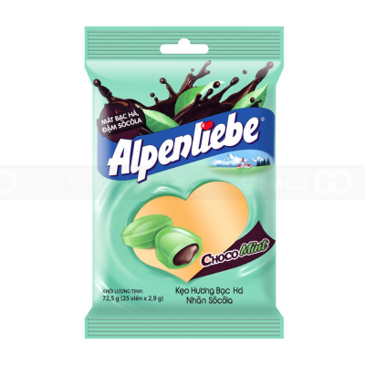 Alpenliebe Choco Mint 255.2g x 24 Bag