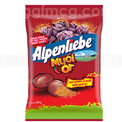 Alpenliebe Salted Dry Apricot Flavor with Chili Salt 203g x 24 Bags