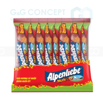 Alpenliebe Salted Dry Apricot Flavor with Chili Salt 417.6g x 24 Bags