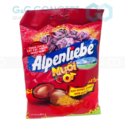 Alpenliebe Salted Dry Apricot Flavor with Chili Salt 84.1g x 45 Bags