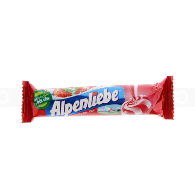 Alpenliebe Strawberry 32g x 16 Rolls x 24 Pouches