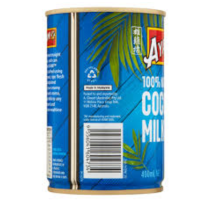 Ayam Pure Coconut Milk 400ml x 12 Cans