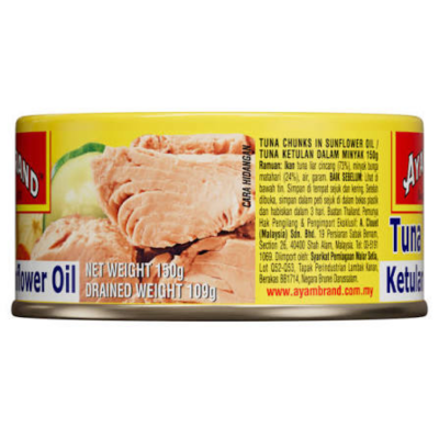 Ayam Tuna Chunks In Sunflower Oil 150G X 24 Cans