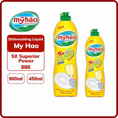 My Hao 888 Dishwashing Liquid Lemon 450ml Bottle