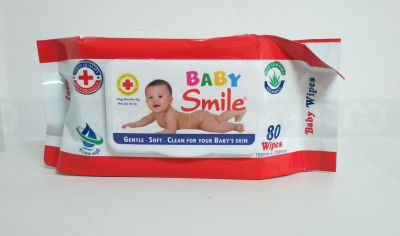 Baby Smile Soft Wet Wipes 80 Sheets bag