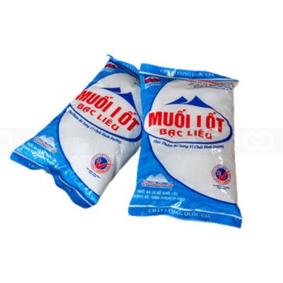 Bac Lieu Iodized Table Salt 1Kg x 25 Bags