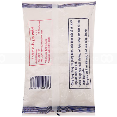 Bac Lieu Iodized Table Salt Dried 500g x 50 Bags