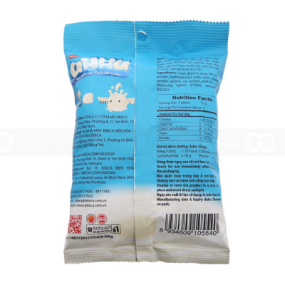 Bibica AHHA Milk Candy 120g x 40 Bags