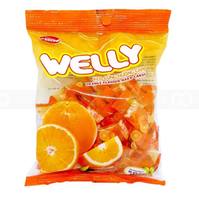 Bibica Welly Orange Candy 70g x 100 Bags