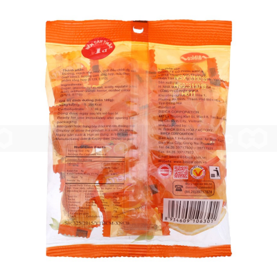 Bibica Welly Orange Candy 70g x 100 Bags