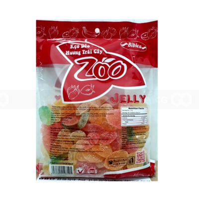 Bibica Zoo Jelly Sugar Cover 500g x 12 Bags