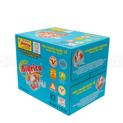 Bidrico Soft Drink Lychee 1.25L x 12 Bottles