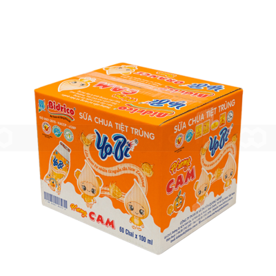 Bidrico Yobi Yogurt Orange 100ml x 60 Bottles