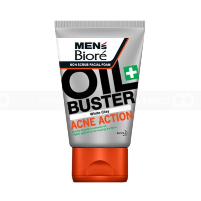 Biore Men’s Non Scrub Facial Foam Oil Buster Acne Action 50g x 48 Tubes