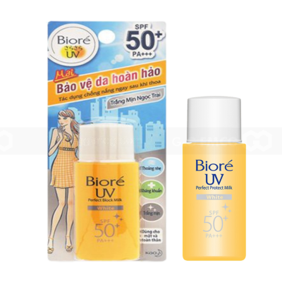 Biore UV Perfect Block Milk WHITE SPF50+ PA+++ 25ml x 24 Tubes