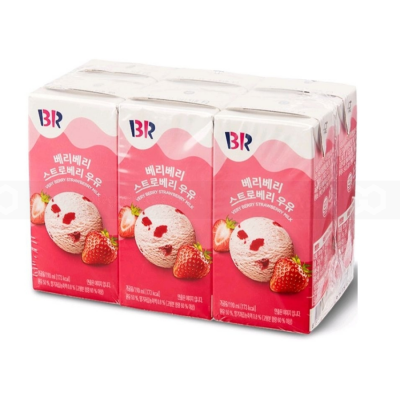 BR Very Berry Strawberry Milk 190ml x 24 pcs