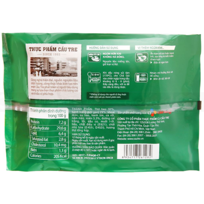Cau Tre REAL Spring Roll with Meat 400g x 20 Bags