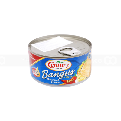 Century Bangus Milkfish Fillet in Spicy Smoke Flavored Sauce 184g x 48 Cans