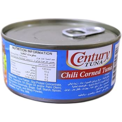 Century Tuna Chunky Spicy Corned 180g x 48 Cans
