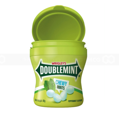 Wrigley's Doublemint Chewy Mint Candies 80g x 6 Jar x 6 Boxes